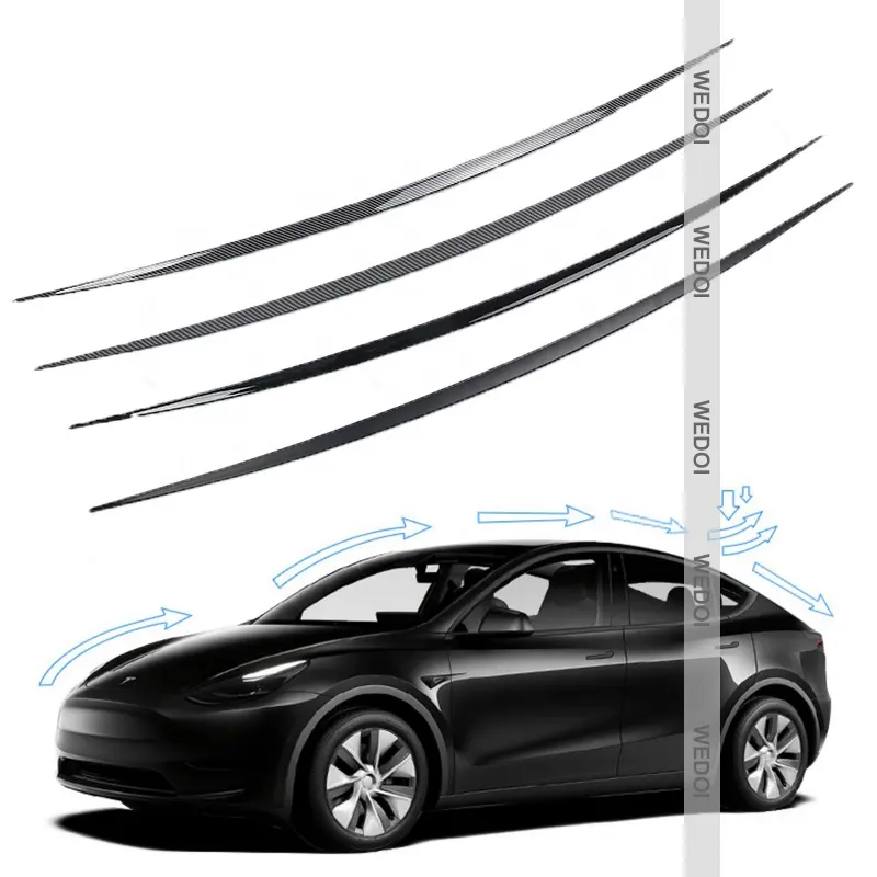 Auto-Wasserrückhaltspoiler für Tesla Modell Y Dachspoiler Wasserhalteflügel für Modell Y Kohlefaser-Kofferraumspoiler