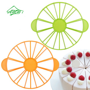 Herramientas para Pastelería Cortador de Tartas y Pasteles de Queso de PP de Grado Alimenticio Marcador de Porciones para Pastel 10 o 12 Rebanadas Cortador Redondo de Plástico para Pasteles - Product Image 1