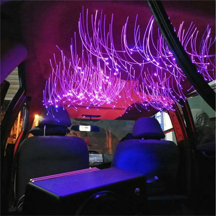 มัลติฟังก์ชั่แม่เหล็กรถหลังคาแสงอุปกรณ์ตกแต่งภายในรถแสงที่มีดาวบนหลังคา