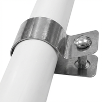 Kit de serre-câbles en acier inoxydable de type R, support de tube pour l'installation de tubes, tuyaux ou fils, serre-tuyaux et serre-câbles