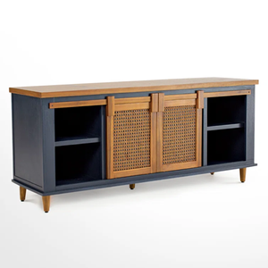 Console multimédia Arvid 60 ''de haute qualité meubles en rotin naturel en bois d'acacia méticuleusement modernes pour bureau à domicile prix de gros - Product Image 2