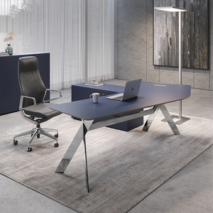 Quảng Đông Phổ Biến Bán Buôn Điều Hành Ergonomic Bàn Văn Phòng Thiết Kế Văn Phòng Bảng Bằng Gỗ Quản Lý Boss Văn Phòng Bảng - Product Image 3