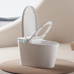 WC intelligent haut de gamme à poser au sol, allongé, avec télécommande, siège chauffant, capteur électrique, toilette automatique intelligente incluse - Product Image 1