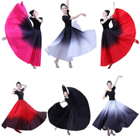 Robe de danse flamenco pour femmes, jupe tutu 360 540 720 degrés, costume de scène