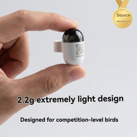 Traceur GPS pour pigeons, dispositif de suivi d'oiseaux, 2,2 g, ultra léger, localisateur de pigeons de course, charge magnétique, étanche en profondeur, en plastique