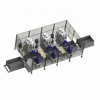 HOZO Bras robotisé d'automatisation de soudage et d'estampage de vis de moteur PLC à vision 3D, poste de soudage haute stabilité 0,35 kW 220 V, garantie 1 an