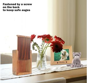 جرة خشبية عالية الجودة مصنوعة يدويًا وصديقة للبيئة ومتينة لحفظ رماد الحيوانات الأليفة، تذكار للحيوانات الأليفة من شاندونغ، الصين - Product Image 4