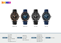 Montre-bracelet à quartz SKMEI 9232 avec lunette rotative, affichage de la date, idéale pour les amateurs de mer, les excursions côtières et les vacances en bord de mer.