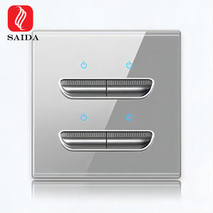 Verre trempé 86x86x3mm personnalisé pour le verre <span class=keywords><strong>de</strong></span> panneau <span class=keywords><strong>de</strong></span> commutateur tactile avec sérigraphie - Product Image 1