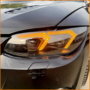 Para <span class=keywords><strong>BMW</strong></span> E92 E93 Serie 3 Coupé Convertible 2011-2013, Estilo G28, Lente de Proyector Bi-LED, DRL, Luz Direccional Secuencial, Conjunto de Faros LED - Product Image 3