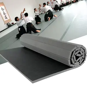 Ketebalan 40mm Judo MMA Bjj Gi matras gulung Tatami matras gulat untuk melawan