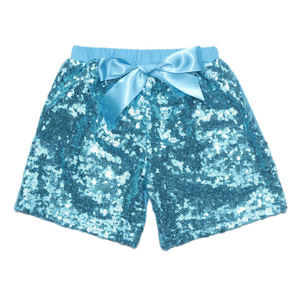 Pantalones de Lentejuelas Brillantes para Niños, Shorts Dorados para Bebés, Venta al Por Mayor - Product Image 4