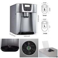 Distributeur d'eau 2 en 1 20kg Bullet Ice Making Small Home Commercial Ice Maker Machines for Business Price Automatic