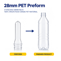 Préformes PET PCO 1810 de précision 28 mm, 27 g, 45 g, 100 % plastique vierge de qualité alimentaire pour bouteilles de kombucha et de thé