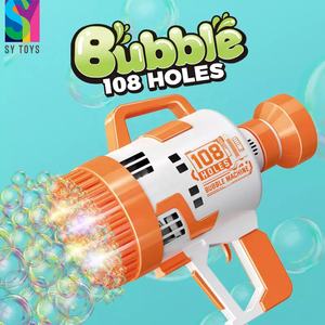 Sy खिलौने 108 छेद इलेक्ट्रिक रॉकेट लॉन्चर बुलबुला गन मशीन गर्मियों के आउटडोर खिलौने के लिए सुपर मल्टी-बबल - Product Image 2