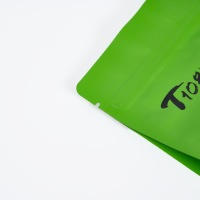 Pochette d'emballage de thé vert à gousset latérale, sac plastique sous vide, livraison gratuite