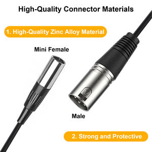<span class=keywords><strong>Cable</strong></span> DMX XLR de 3 Pines Personalizable de Alta Calidad, Macho-Macho, Niquelado, PVC, para Micrófono de Coche, Proyector, Reproductor de DVD, Audio y Video - Product Image 5