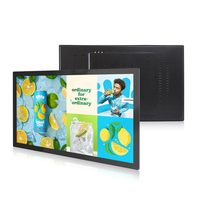 Pantalla Táctil PCAP Full HD de 27 Pulgadas para Montaje en Pared, Panel PC Todo en Uno, Señalización Digital con PC X86 o Android RK3588 para Kiosco