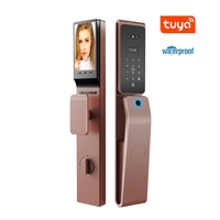 Умный замок из розового золота с 3D-дизайном, IP68, стеклянный, оптом от производителя, дешевый, Tuya TT, цифровые ручки для дверей и окон
