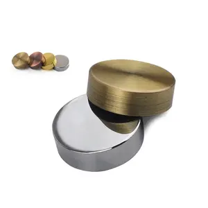 10/12/14/16/18/20/25mm Brass Brushed Bright Mirror Nails Screw Cap Covers