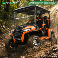 Véhicule électrique de tourisme haut de gamme, buggy de golf 4 places, moteur 72V 7500W, écran 10 pouces