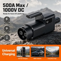 Adaptateur EV 300A GB/T vers NACS, convertisseur de charge rapide DC standard US/Tesla, 1000V, IP65, FCC/CE, pour BYD/NIO/XPeng