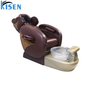 Kisen Luxury Manicure Pedicure Bench <b>Chair</b> <b>High</b> Back Throne White Spa Salon Equipment Modern Style <b>on</b> <b>Sale</b> - Product Image 2