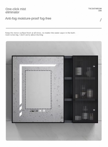 Ensemble de meubles de salle de bain modernes de qualité supérieure à prix de gros : miroir mural, armoires et vasques pour hôtels et maisons - Product Image 4