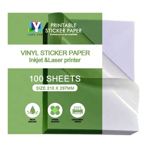 <span class=keywords><strong>Etichette</strong></span> Adesive Stampabili in <span class=keywords><strong>Fogli</strong></span> Completi Compatibili con Stampanti a Getto d'Inchiostro e Laser, Carta Adesiva Vinilica Impermeabile A4 - Product Image 1