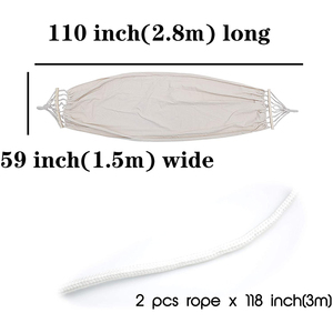 Venta al por mayor hamacas dobles 2 personas portátil interior al aire libre Camping hamaca con bolsa de transporte - Product Image 5