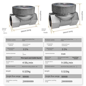 เครื่องวัดการไหลแบบดิจิตอลสแตนเลสสำหรับน้ำมันเบนซิน กันน้ำ รุ่น K24 จอแสดงผลดิจิตอล K24 วัดค่าได้อย่างแม่นยำสำหรับเครื่องปรับอากาศ - Product Image 3