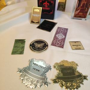 2025 Premium Perfume Customized Metal <b>Sticker</b> 3D Label Low MOQ for High Quality Packaging Labels - Product Image 1