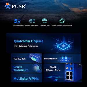 Enrutador PUSR Global Dual 5G Lte ranura para tarjeta Sim RS232/485 Gigabit Serial Industrial celular inalámbrico <span class=keywords><strong>WiFi</strong></span> <span class=keywords><strong>Router</strong></span> USR-G816w-G - Product Image 2