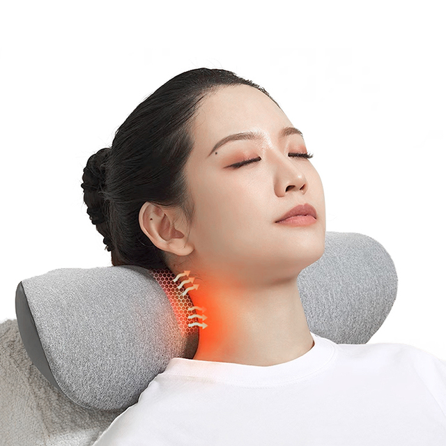 Darius Multifunctional Smart Massage Pillow Heating Kneading Functions 2900mAh Battery-Neck Relief Device for Home Office Use