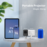 Nuevo Proyector Inteligente X1AR de Hotack, Android TV, Proyector HD para Cine en Casa, Proyector Portátil Mini para Exteriores