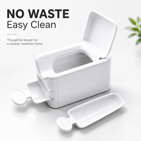 Boîte de Rangement Double Couche en Plastique pour Poudre à Ongles et Paillettes – Idéale pour Salons de Manucure et Usage Domestique