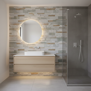 Revestimiento de pared de piedra de Cultura de pizarra natural de diseño moderno Resistencia a la erosión antiácida para aplicaciones de superficies divididas de hoteles - Product Image 5