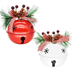 Campanas Navideñas Clásicas con Diseño de Estrella Hueca, Decoración para Árbol de Navidad de Gran Tamaño, Regalo para Amigos - Product Image 1