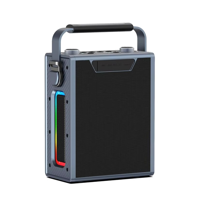 180W Deep Bass for Speaker with RGB LED and Microphone Outdoor Portable Party Boombox