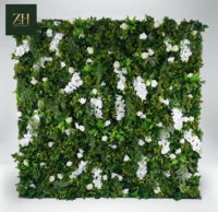 Panneau de fond mural en fleurs de rose en soie avec feuilles vertes, décorations florales pour mariage, mur floral pour fête de mariage, photomaton