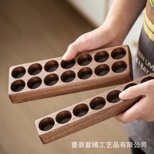 Wooden Essential Oil Storage Rack <b>Desktop</b> Organizer For Bottles And Cosmetics Single Layer <b>Shelf</b> Makeup Storage - Product Image 4