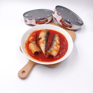 Mariscos enlatados de alta calidad Nueva temporada Sardina enlatada <span class=keywords><strong>en</strong></span> salsa de <span class=keywords><strong>tomate</strong></span> <span class=keywords><strong>con</strong></span> precio de fábrica Exportador chino - Product Image 5