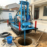 Petite plateforme de forage de puits d'eau de 200 m pour l'irrigation et l'abreuvement du bétail