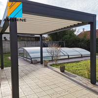 Kit de supports de pergola de tenture murale en métal étanche de toit de persienne motorisée en Chine 4x4
