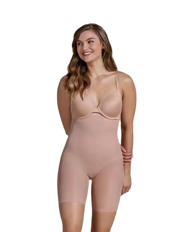 Groothandel Hoge Taille Buik Controle Slipje Body Shaper Vrouwen Taille Afslankende Been Shapewear Compressie Ademende Vormgevende Broek