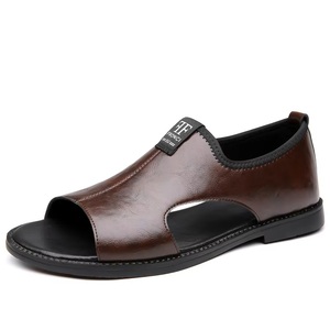 2025 estate <span class=keywords><strong>sandali</strong></span> da uomo scarpe da spiaggia Casual Open Toe con fondo morbido antiscivolo e soletta da guida per papà Anti-odore - Product Image 1