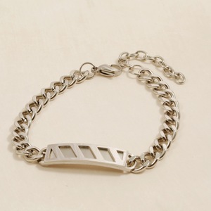 Wholesale Titanium Steel Denim Chain Bracelet for Men Minimalist Trendy Fashion Jewelry Fashion Bracelets &amp; <strong>Bangles</strong> - Product Image 4