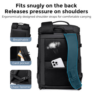 Sac à dos de voyage décontracté pour hommes compartiment à chaussures indépendant multifonctionnel de grande capacité sac pour ordinateur portable 16 pouces étanche PC - Product Image 6