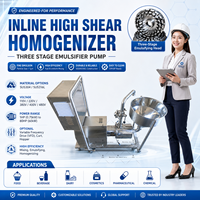 Émulsifiant/Homogénéisateur/Mélangeur à cisaillement élevé automatique en ligne, pompe de mélange, machine à émulsionner