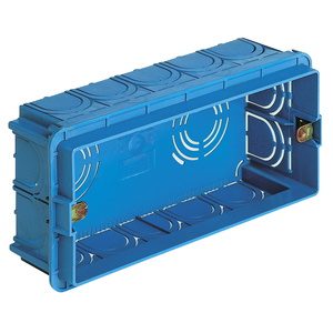 Caja Rectangular Empotrable de 15.4 x 6.9 x 5 cm, Caja Eléctrica de Plástico Azul - Product Image 1